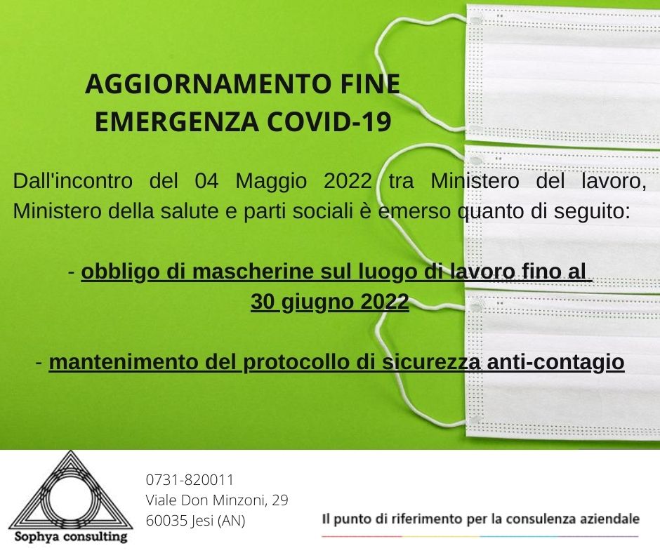 Aggiornamento Covid 19